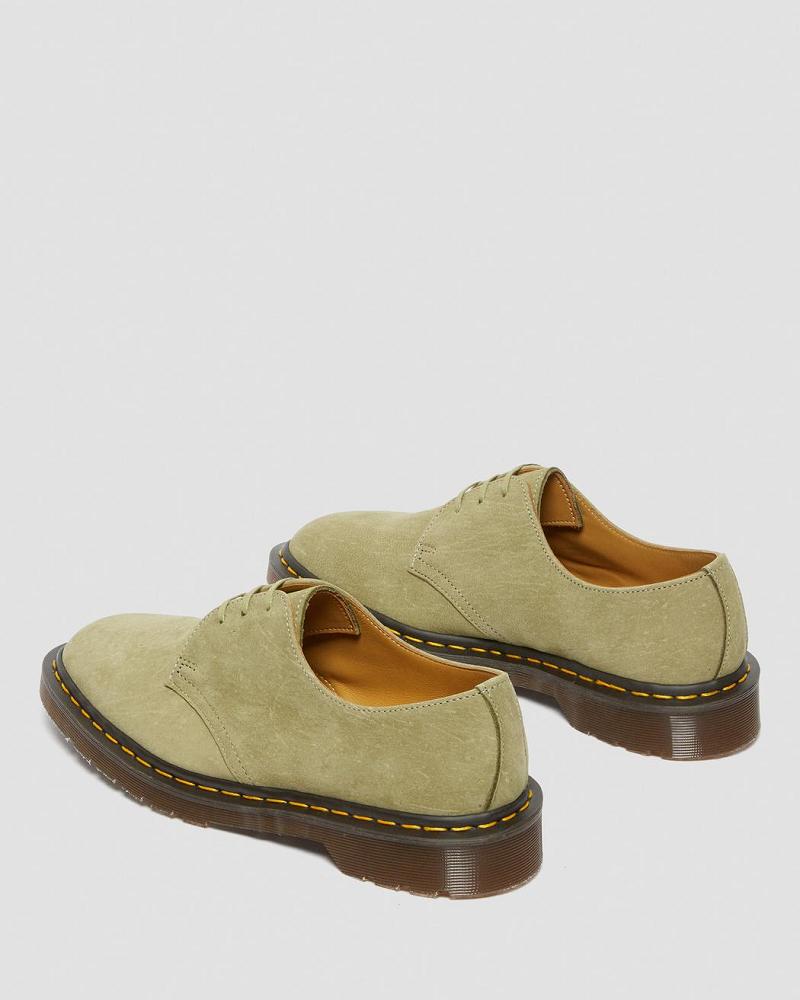 1461 Made in England Nubuck Bőr Oxford Cipő Női Zöld | HU 436LIS